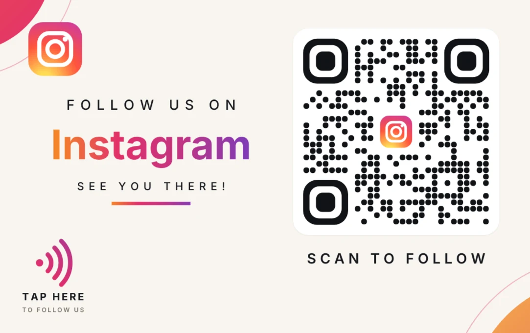 Instagram Follow Card for retail stores